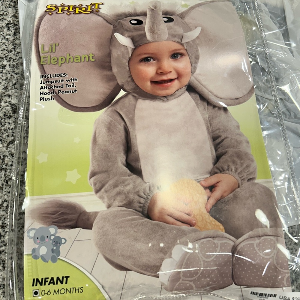 Spirit halloween infant costume baby elephant